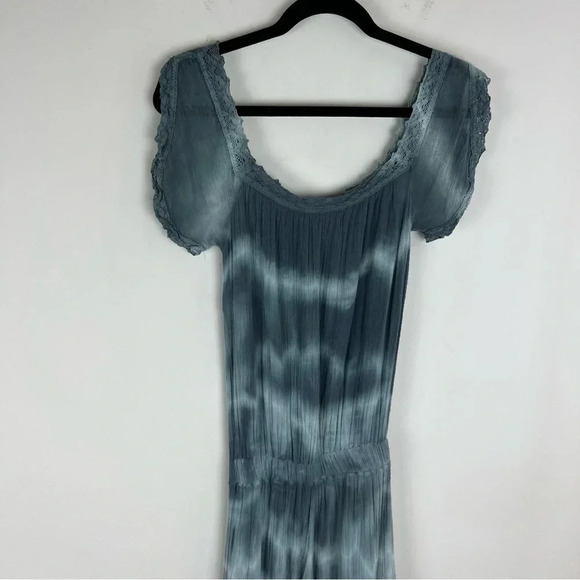 Jen’s Pirate Booty Blue Tie Dye Boho Jumpsuit Size S - Picture 5 of 9